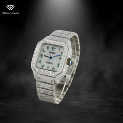 Branded Moissanite Watch For Men Diamond Bust Down Watch