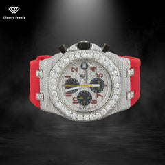 Chronograph Moissanite Diamond Hip Hop Iced Out Watch