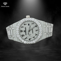 Moissanite Watch Automatic Hip Hop Iced Out Sapphire Crystal Watch