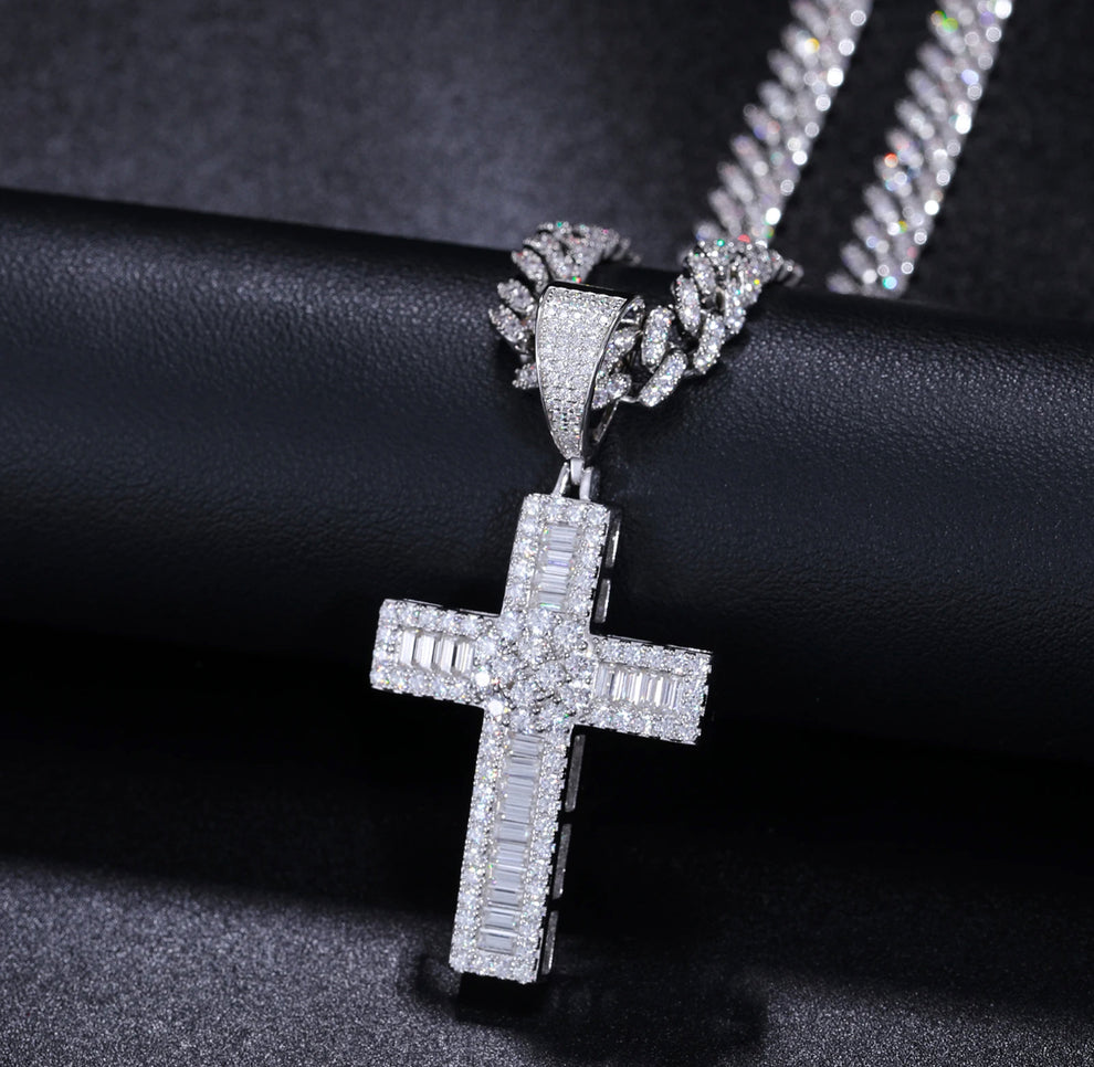 Baguette Cross Pendant