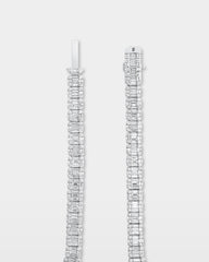 Baguette Diamond Tennis Necklace