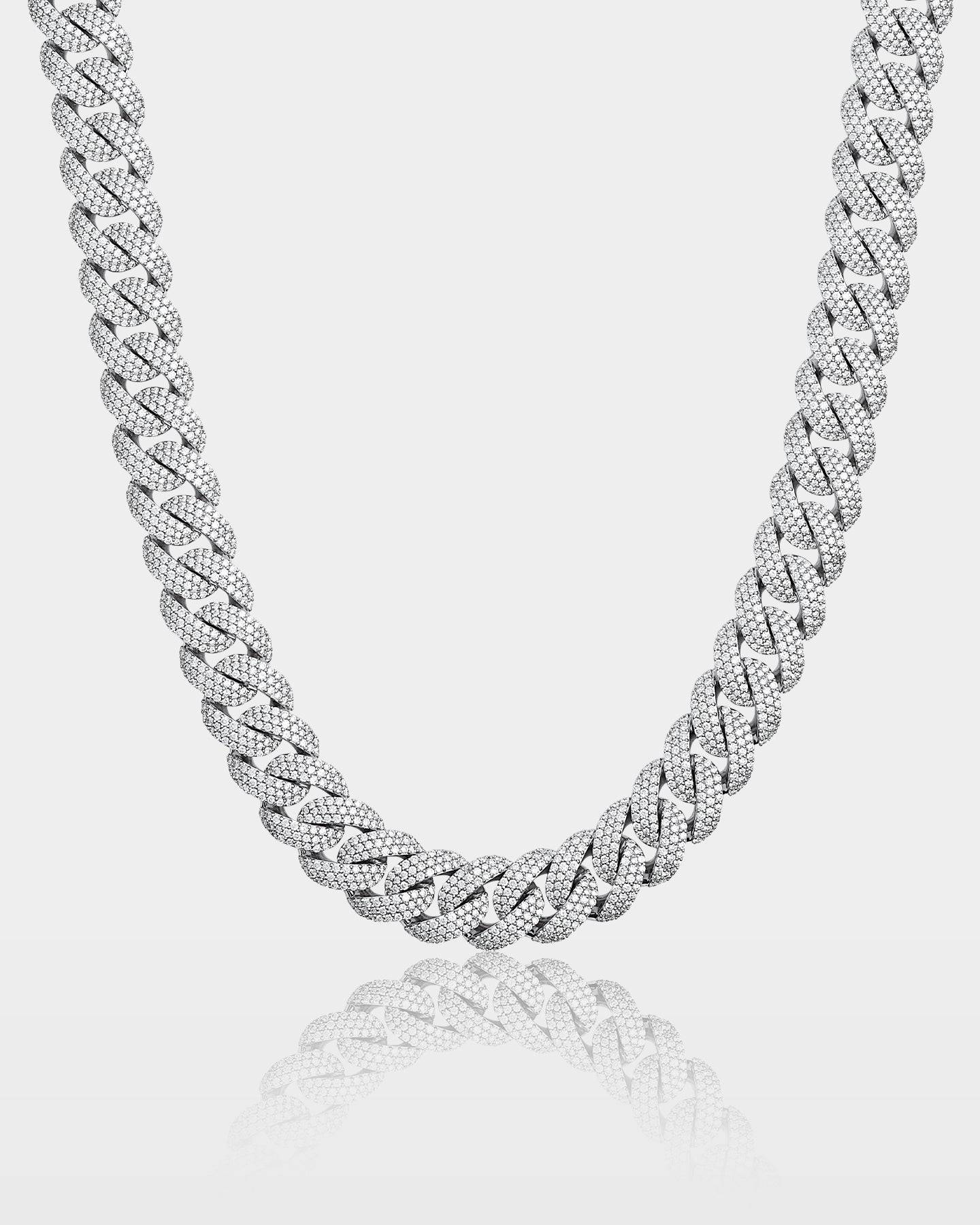 Cluster Diamond Cuban Link Chain