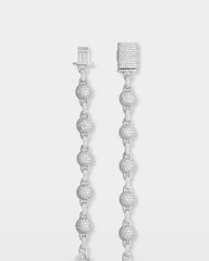 Cross & Ball Diamond Link Chain