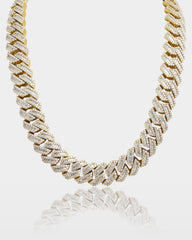 Trapezoid Diamond Cuban Link Chain