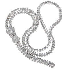 Diamond Zipper Necklace