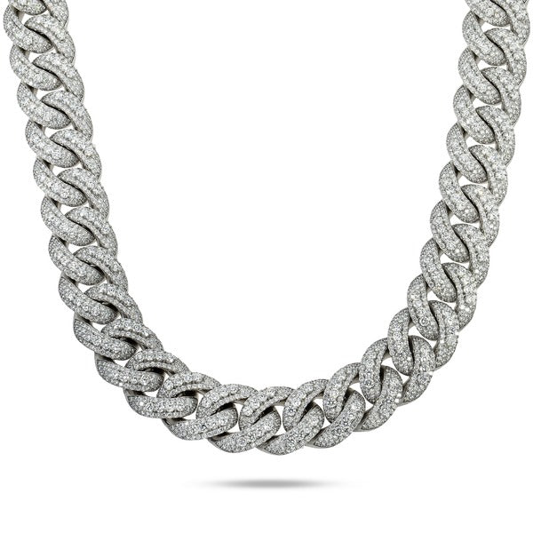 Diamond Pave Cuban Necklace