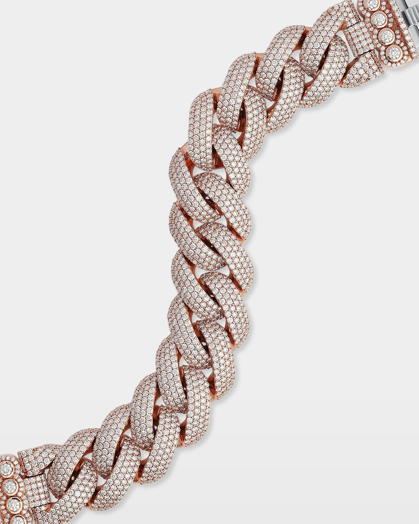 Cluster Diamond Cuban Link Bracelet