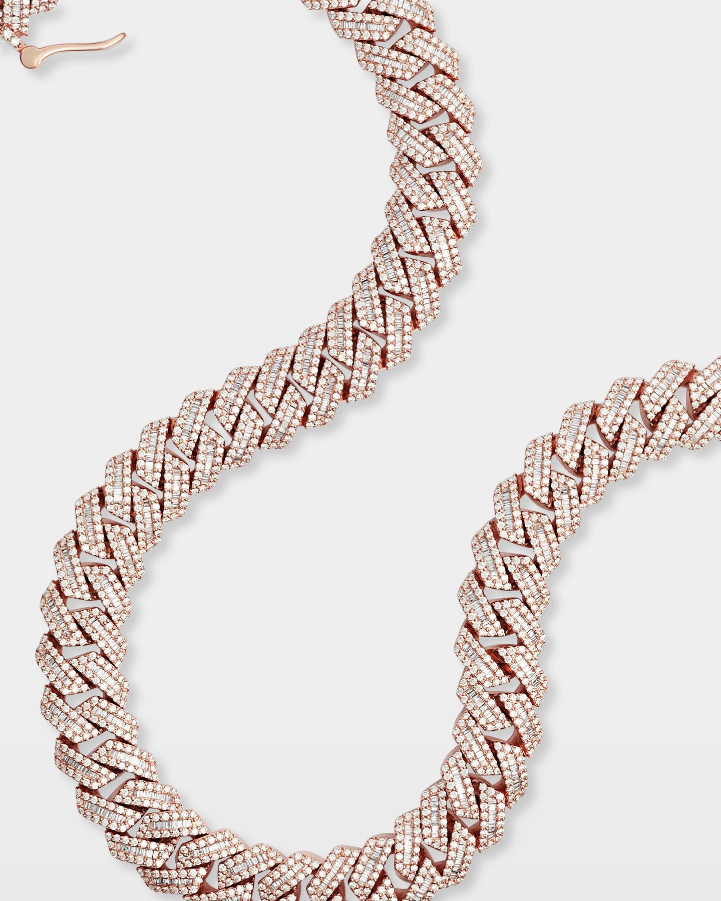 Gold Diamond Cuban Link Chain