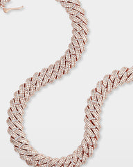 Gold Diamond Cuban Link Chain