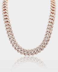 Gold Diamond Cuban Link Chain