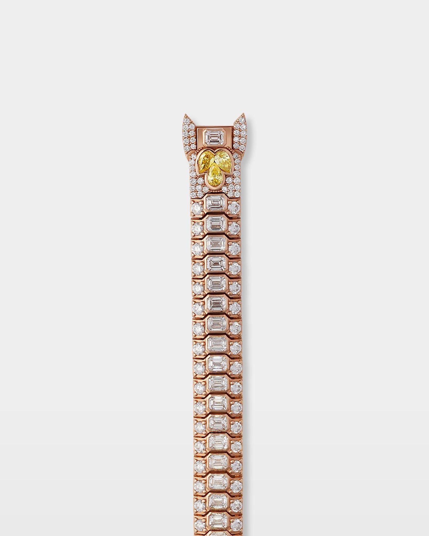 Emerald & Round Diamond Bracelet