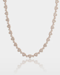 Heart & Circle Diamond Link Chain