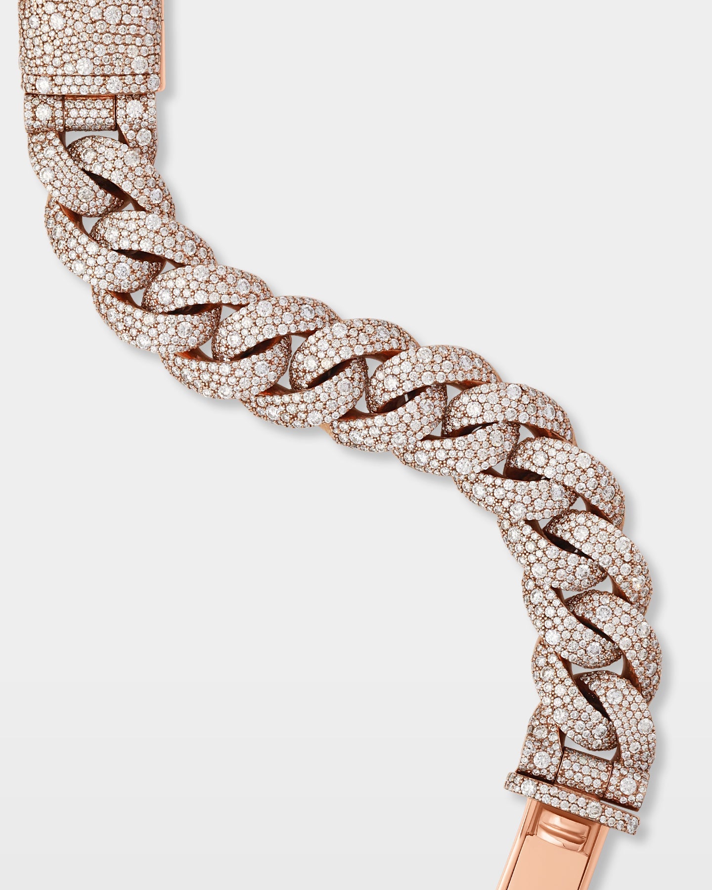 Mosaic Diamond Cuban Link Bracelet