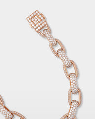 Gold Pavé Diamond Chain Bracelet