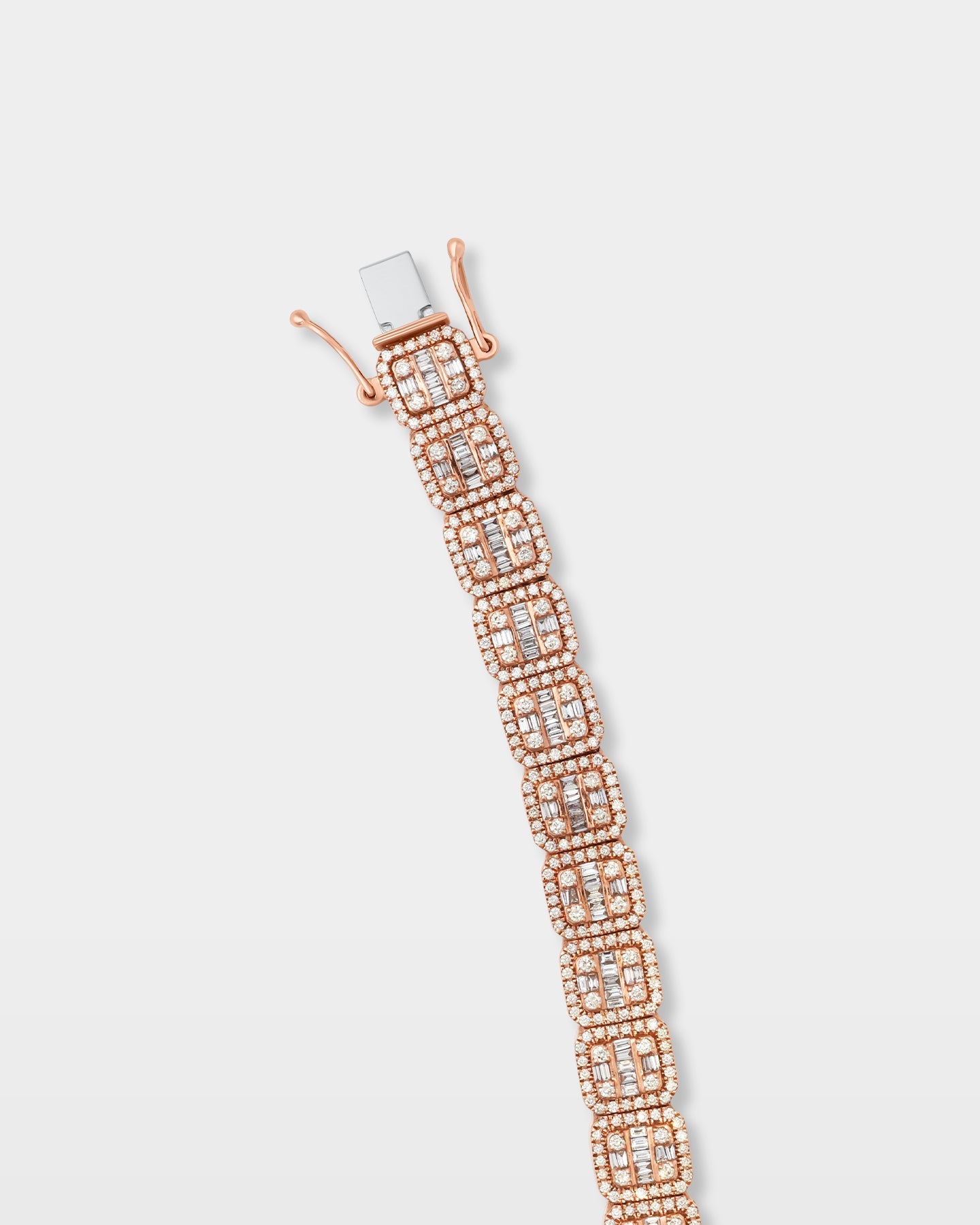 Square Link Diamond Bracelet