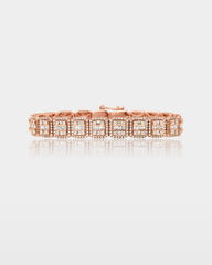 Square Link Diamond Bracelet