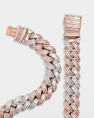 Two Tone Diamond Miami Cuban Link Chain