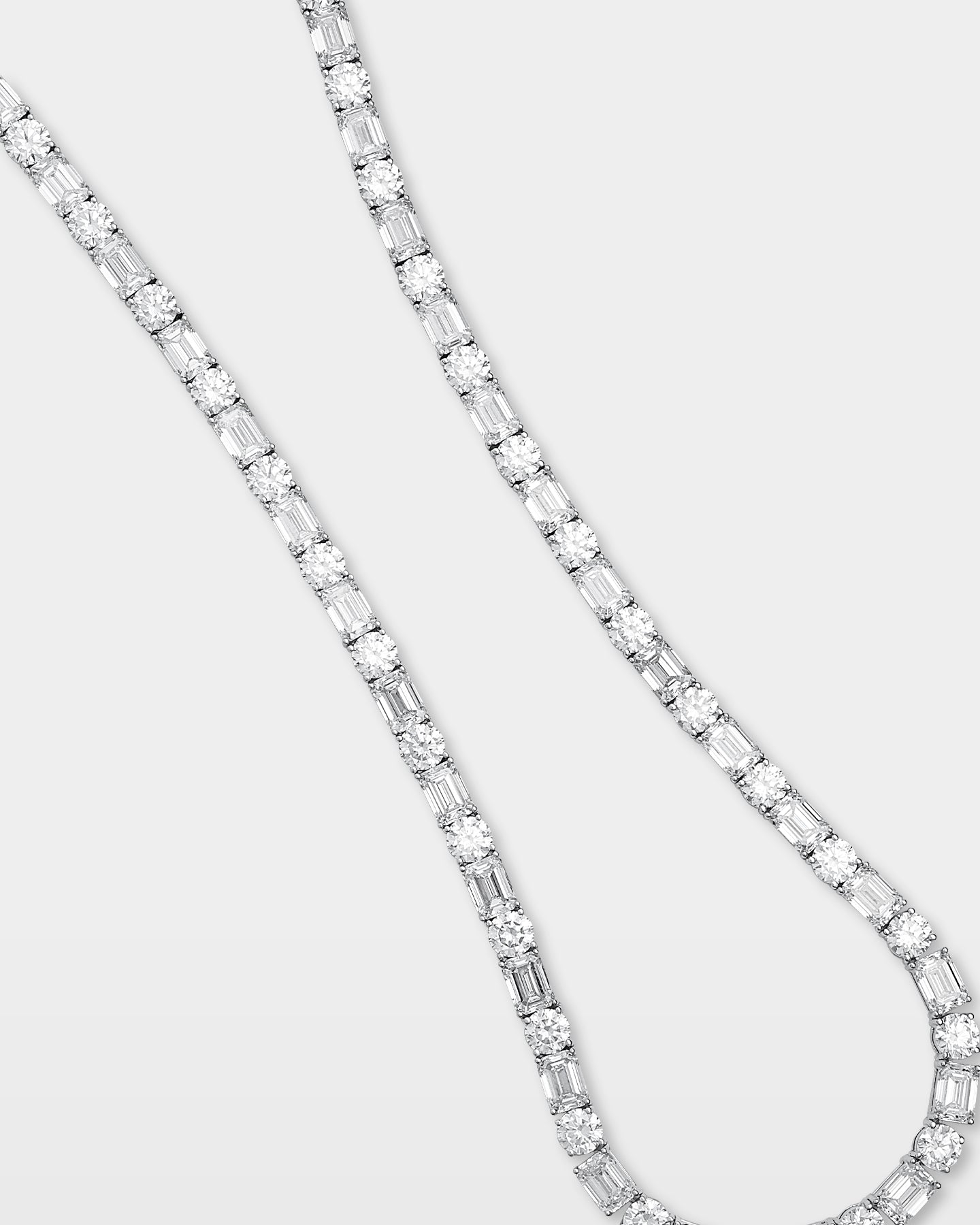 Smiling Rocks Diamond Tennis Necklace