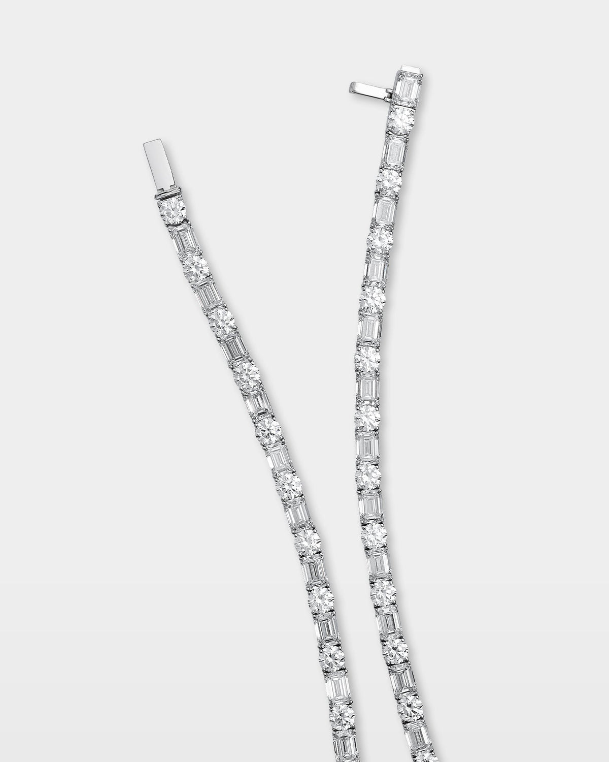 Smiling Rocks Diamond Tennis Necklace