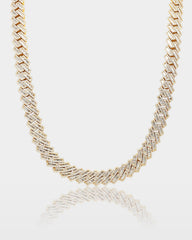 Trapezoid Diamond Cuban Link Chain