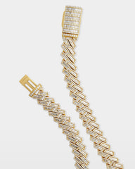 Trapezoid Diamond Cuban Link Chain