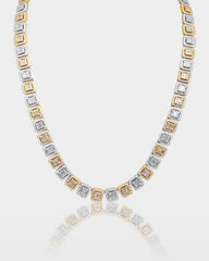 Two Tone Square Link Diamond Chain