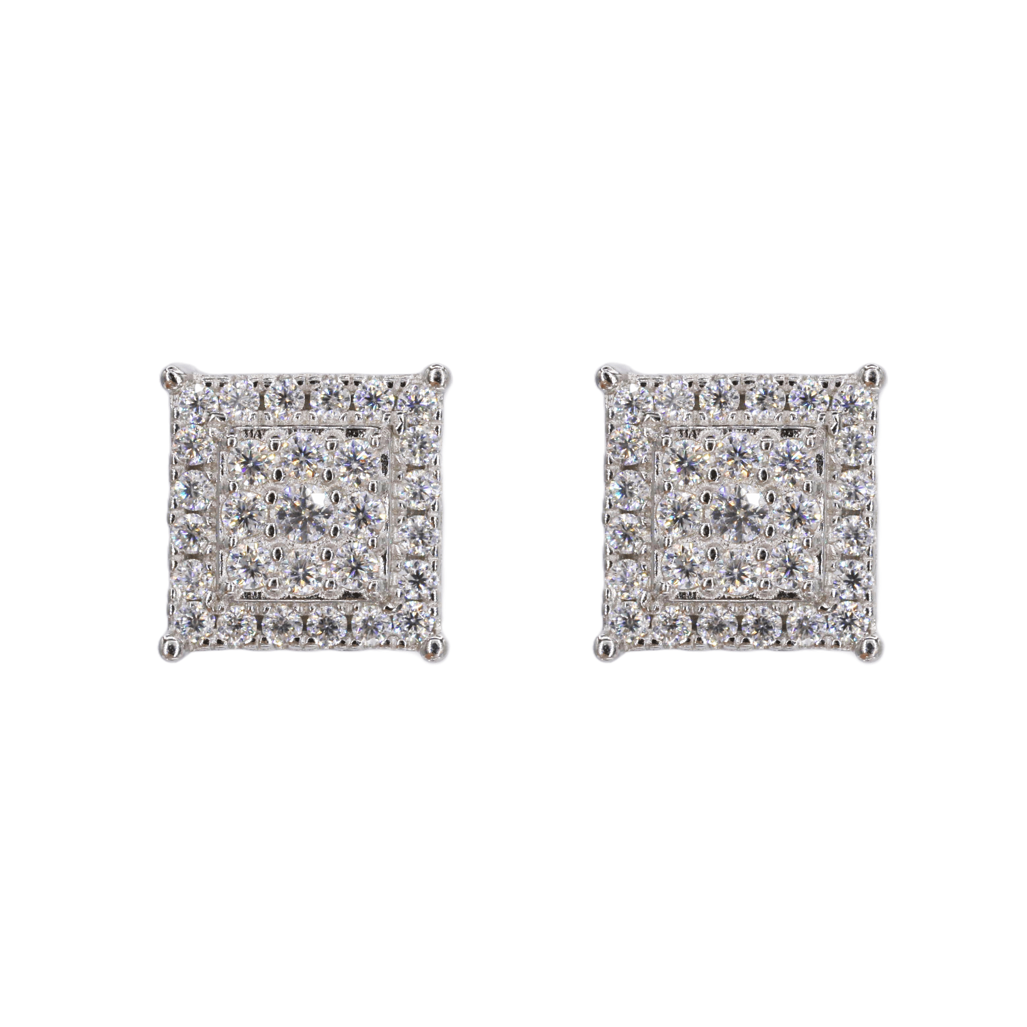 Square chandelier VVS Moissanite Daimond Earrings