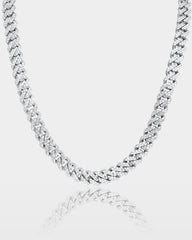 Two Row Baguette Diamond Miami Cuban Link Chain