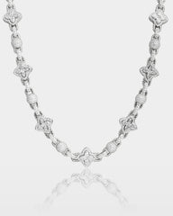 Clover & Ball Diamond Link Chain