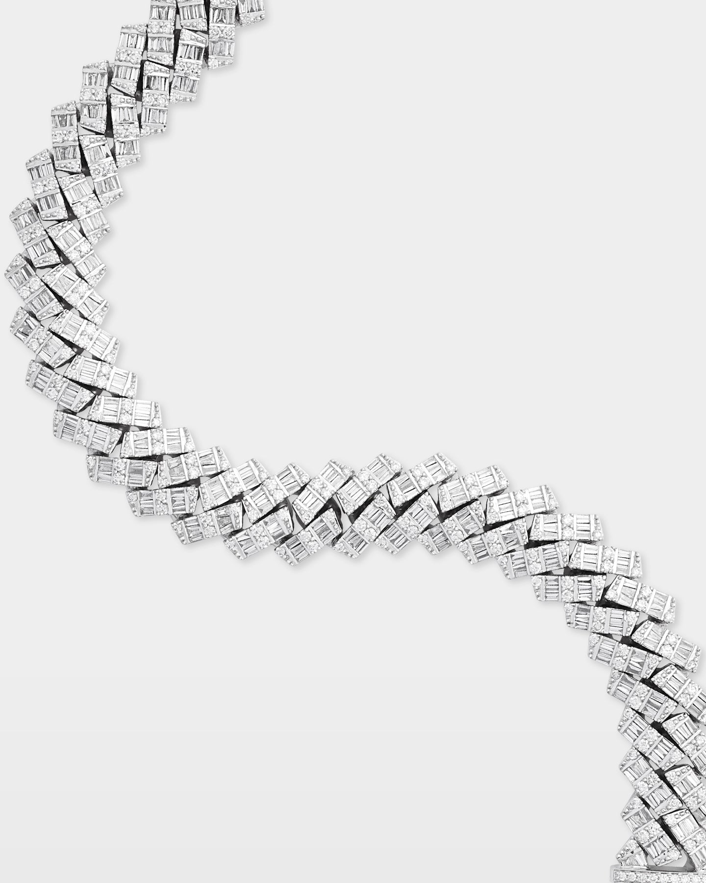 Diamond Baguette Cuban Link Bracelet