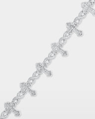 Infinity & Cross Diamond Bracelet