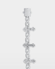 Infinity & Cross Diamond Bracelet
