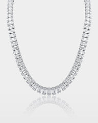 Baguette Diamond Tennis Necklace